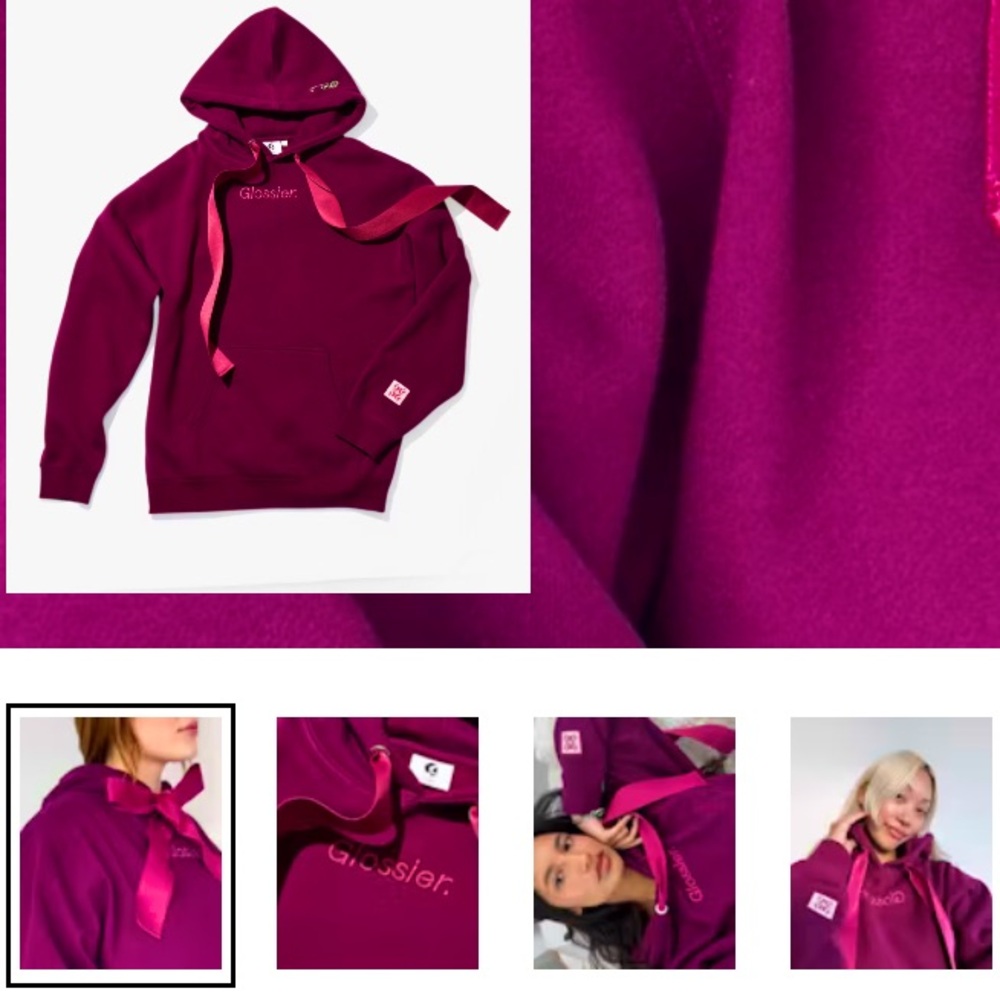 Limited Edition Glossier Holiday Hoodie
